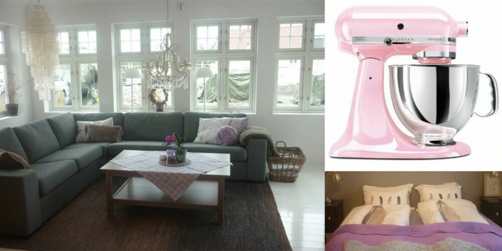 PREMIER: Maria ønsket seg en rosa kitchenaid, og det var noe av det første hun kjøpte, da hun fikk gavekortet på kr 25 000 fra House of Oslo. Hun ønsket seg også en ny sofa, men den kjøpte hun på Bohus, og fikk derfor mye fint for pengene på House of Oslo, blant annet sengetøy fra By Nord til hele familien. Det er igjen litt penger, som skal brukes til nytt barnerom. PREMIER: Maria ønsket seg en rosa kitchenaid, og det var noe av det første hun kjøpte, da hun fikk gavekortet på kr 25 000 fra House of Oslo. Hun ønsket seg også en ny sofa, men den kjøpte hun på Bohus, og fikk derfor mye fint for pengene på House of Oslo, blant annet sengetøy fra By Nord til hele familien. Det er igjen litt penger, som skal brukes til nytt barnerom.