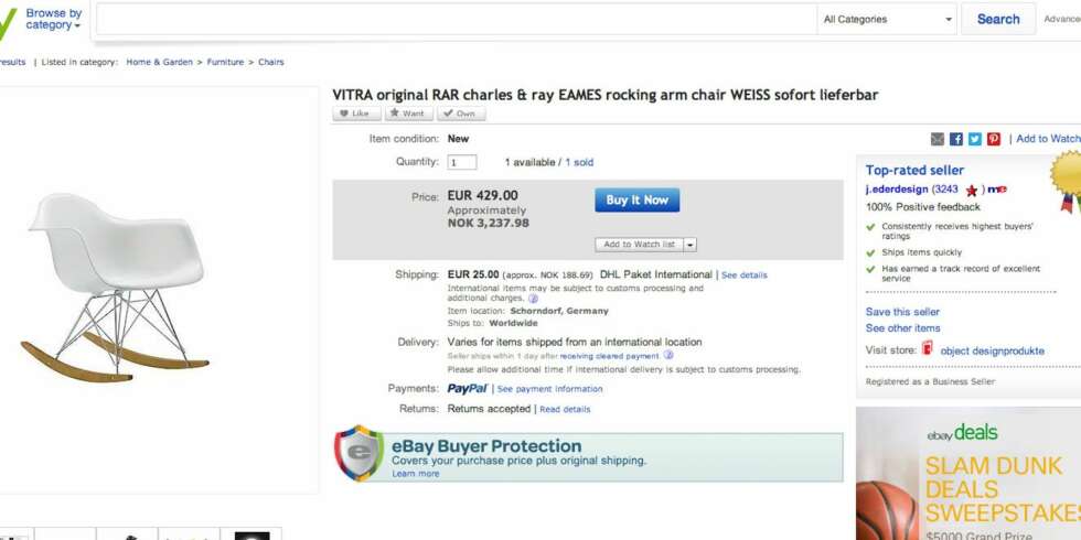 PENGER SPART: På Ebay slipper du unna med å betale mindre for det meste. PENGER SPART: På Ebay slipper du unna med å betale mindre for det meste.