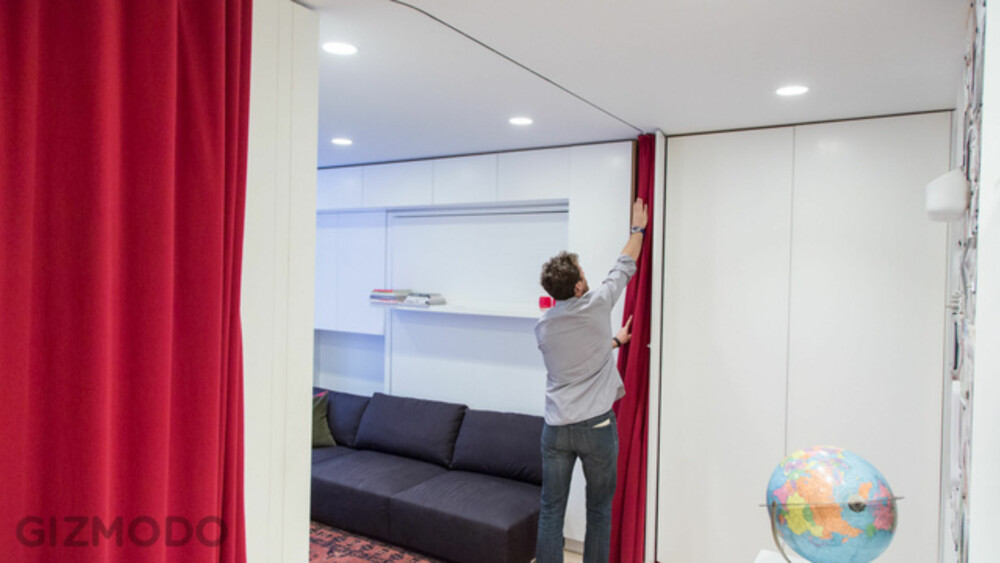 TO SOVEROM: Sjekk hvordan Graham har plass til både soverom og gjesterom i mini-leiligheten. TO SOVEROM: Sjekk hvordan Graham har plass til både soverom og gjesterom i mini-leiligheten.