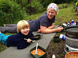 MYE PÅ TUR: Familien drar mye på tur sammen, og barna stortrives. MYE PÅ TUR: Familien drar mye på tur sammen, og barna stortrives.
