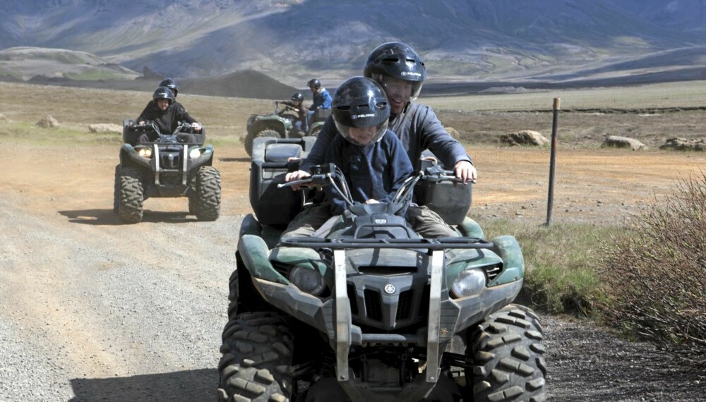 VROOM: Både små og store gutters drøm? ATV på Island. VROOM: Både små og store gutters drøm? ATV på Island.
