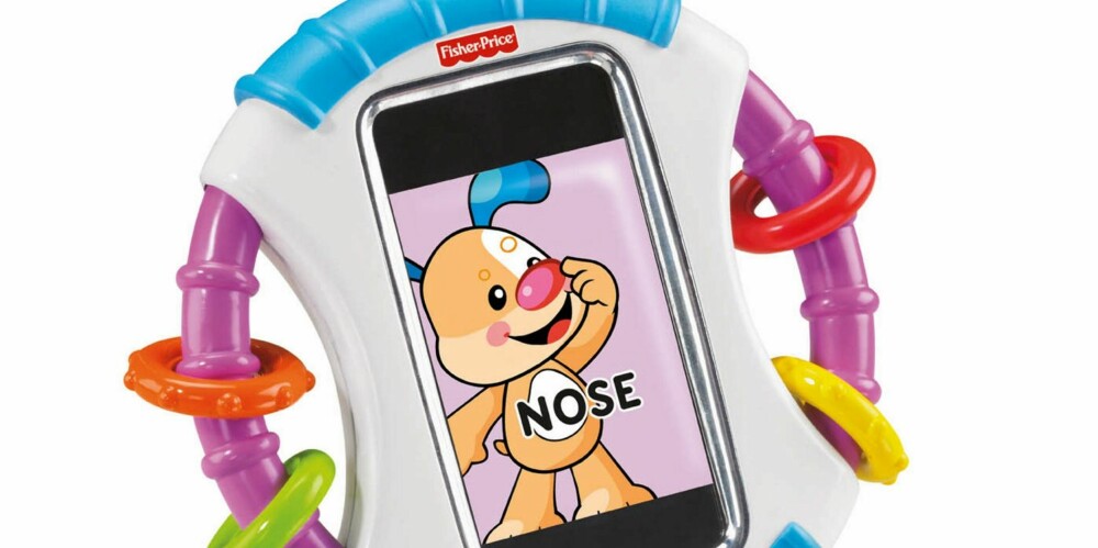 VOKSEN BARNELEK: Med dette etuiet kan minsten trygt leke med iPhonen din. VOKSEN BARNELEK: Med dette etuiet kan minsten trygt leke med iPhonen din.
