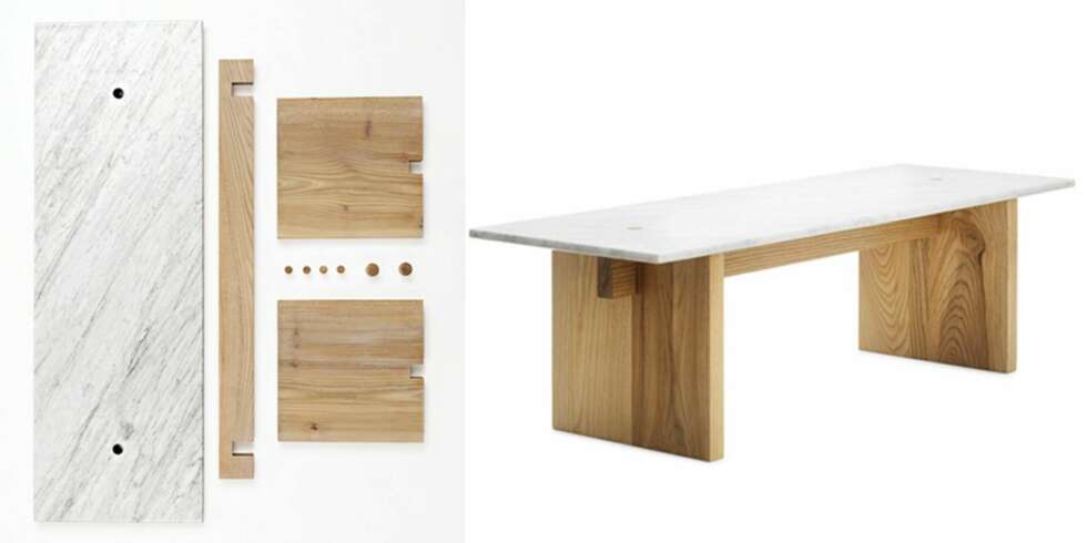 FLATE DELER: Bordet Solid er lett å sette sammen, og det er i solide materialer. Design av Lars Beller Fjetland. FLATE DELER: Bordet Solid er lett å sette sammen, og det er i solide materialer. Design av Lars Beller Fjetland.