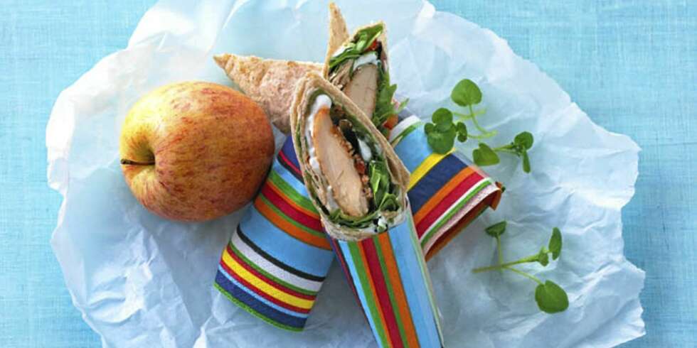 Wraps i matboksen smaker godt. Wraps i matboksen smaker godt.