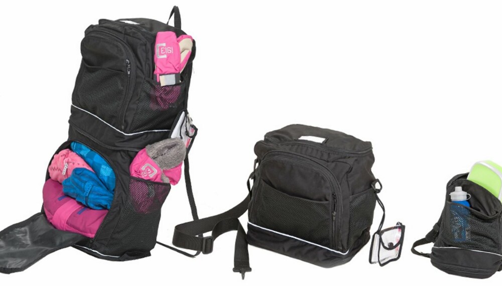MULTIFUNKSJONSSEKK: Emma & Chris kan enkelt omformes fra stellebag/bag til voksensekk eller barnesekk. Sekken dekker alle behov rundt frakt og oppbevaring av barnehageutstyr - og er så rommelig at ALLE premiene i månedens Svar & Vinn får plass samtidig, to par ski inkludert! MULTIFUNKSJONSSEKK: Emma & Chris kan enkelt omformes fra stellebag/bag til voksensekk eller barnesekk. Sekken dekker alle behov rundt frakt og oppbevaring av barnehageutstyr - og er så rommelig at ALLE premiene i månedens Svar & Vinn får plass samtidig, to par ski inkludert!