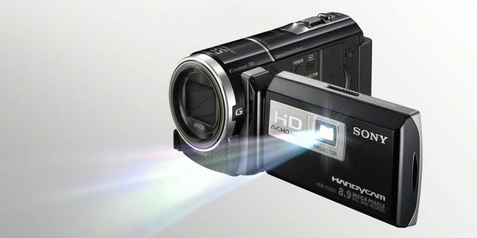 SVAR OG VINN: Sony videokamera HDR-PJ260VE med projektor. SVAR OG VINN: Sony videokamera HDR-PJ260VE med projektor.