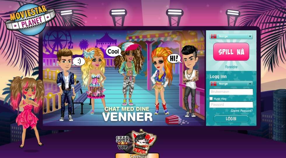POPULÆRT SPILL: Barnas versjon av Facebook, MovieStar Planet er ikke bare en trygg møteplass, men et sted der voksne forsøker å sex-chatte med barn. POPULÆRT SPILL: Barnas versjon av Facebook, MovieStar Planet er ikke bare en trygg møteplass, men et sted der voksne forsøker å sex-chatte med barn.