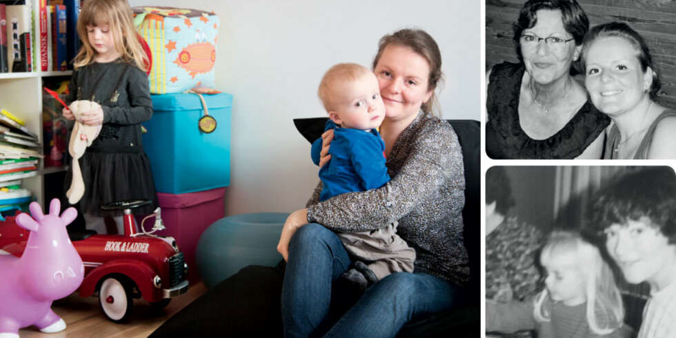 MISTET MOREN: Maria lurer ofte på om barna hennes ligner på henne selv da hun var barn. Men det er det vanskelig å få svar på når hun ikke kan spørre moren sin. MISTET MOREN: Maria lurer ofte på om barna hennes ligner på henne selv da hun var barn. Men det er det vanskelig å få svar på når hun ikke kan spørre moren sin.