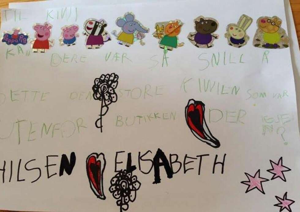 ORDNET OPP SELV: Elisabeth (5) fikk litt hjelp av storebror til å stave ordene riktig, men ellers syntes hun det var like greit å ordne opp i saken selv. ORDNET OPP SELV: Elisabeth (5) fikk litt hjelp av storebror til å stave ordene riktig, men ellers syntes hun det var like greit å ordne opp i saken selv.
