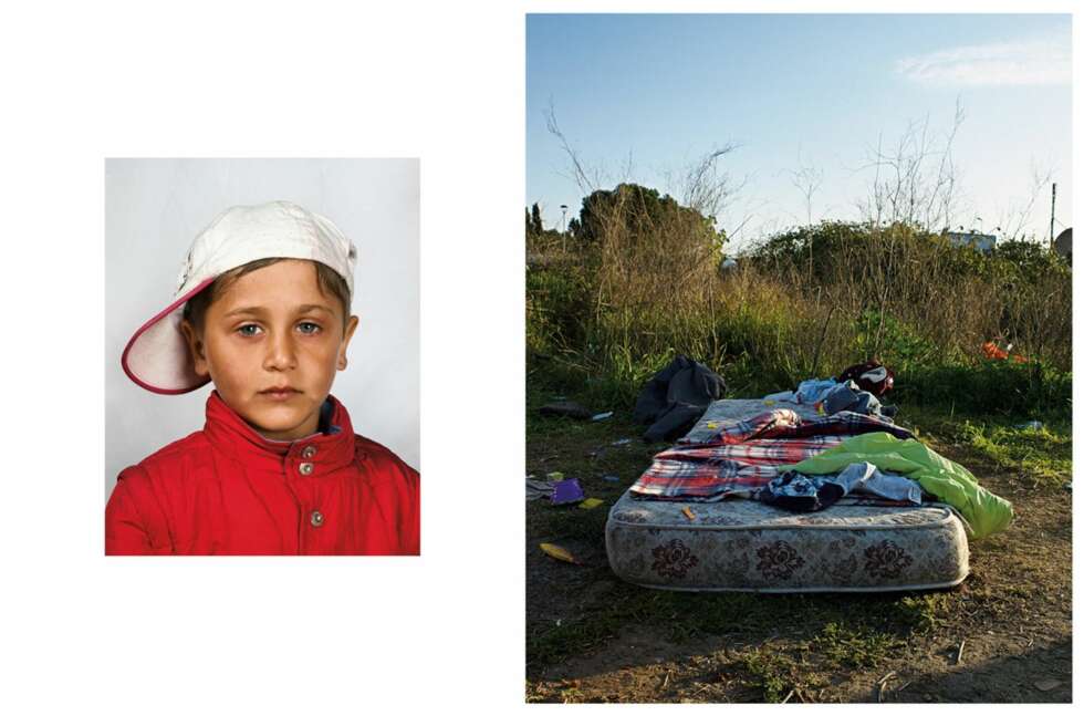ITALIA: Denne fire år gamle gutten er opprinnelig fra Romania, men bor på gaten sammen med foreldrene sine i utkanten av Roma. Til å begynne med sov de i en teltleir, men politiet jaget dem vekk. Nå sover familien på denne madrassen om natten. Gutten sitter ved veien om dagen mens foreldrene forsøker å tjene penger på å vaske bilvinduer. ITALIA: Denne fire år gamle gutten er opprinnelig fra Romania, men bor på gaten sammen med foreldrene sine i utkanten av Roma. Til å begynne med sov de i en teltleir, men politiet jaget dem vekk. Nå sover familien på denne madrassen om natten. Gutten sitter ved veien om dagen mens foreldrene forsøker å tjene penger på å vaske bilvinduer.