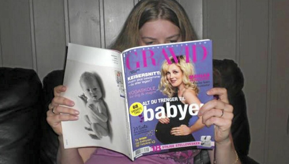 SA DET MED BLADET: Dette bildet la Linn Berit Eiesar ut på Facebook for å fortelle venner og kjente at hun er gravid. SA DET MED BLADET: Dette bildet la Linn Berit Eiesar ut på Facebook for å fortelle venner og kjente at hun er gravid.