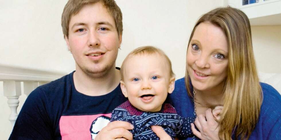 TO TETTE: Lille Matheo er familiens solstråle. At Line og Martin får to tette barn, blir bare en stor glede. TO TETTE: Lille Matheo er familiens solstråle. At Line og Martin får to tette barn, blir bare en stor glede.