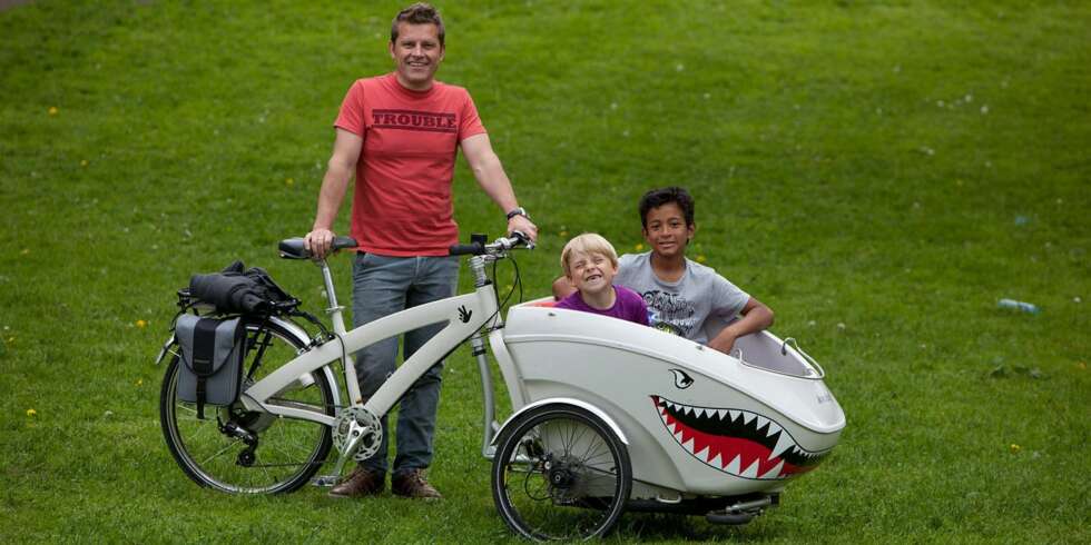 TOM-ARNE SOLHAUG: - Jeg sykler på en TrioBike 2007-modell med elmotor. TOM-ARNE SOLHAUG: - Jeg sykler på en TrioBike 2007-modell med elmotor.