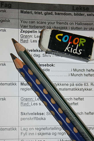 FØLG MED: Les barnas lekseplan, spør hva de lærte om dagens tema, om det er prøver snart, om de synes det er spennende eller vanskelig. FØLG MED: Les barnas lekseplan, spør hva de lærte om dagens tema, om det er prøver snart, om de synes det er spennende eller vanskelig.