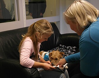 LÆRER MYE: Å få støtte av en lesehund er svært god støtte for mange barn. LÆRER MYE: Å få støtte av en lesehund er svært god støtte for mange barn.