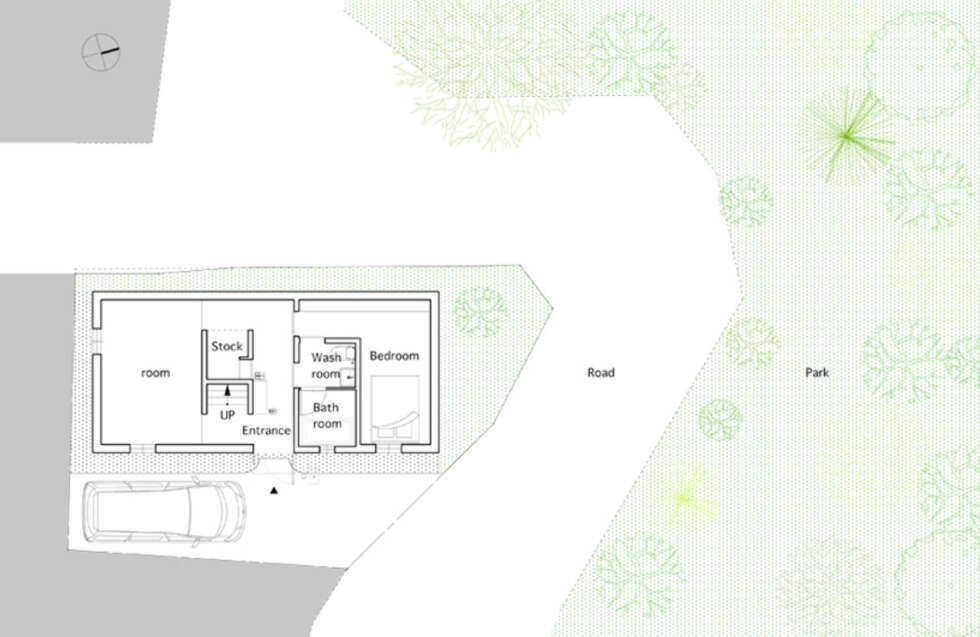 MINITOMT: Slik ble det plass til dette huset. MINITOMT: Slik ble det plass til dette huset.