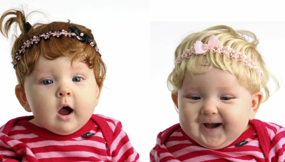 HÅRFIN: Rød røverunge eller blond skjønnhet - med babyparykkene fra USA kan babyen faktisk være begge deler. HÅRFIN: Rød røverunge eller blond skjønnhet - med babyparykkene fra USA kan babyen faktisk være begge deler.