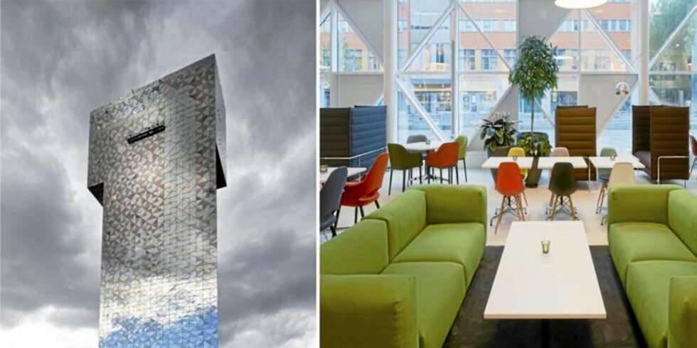 PALJETTHOTELLET: Stockholms nye landemerke Victoria Tower er inspirert av paljetter. Det må være som musikk i ørene for en melodifestivalnasjon. PALJETTHOTELLET: Stockholms nye landemerke Victoria Tower er inspirert av paljetter. Det må være som musikk i ørene for en melodifestivalnasjon.