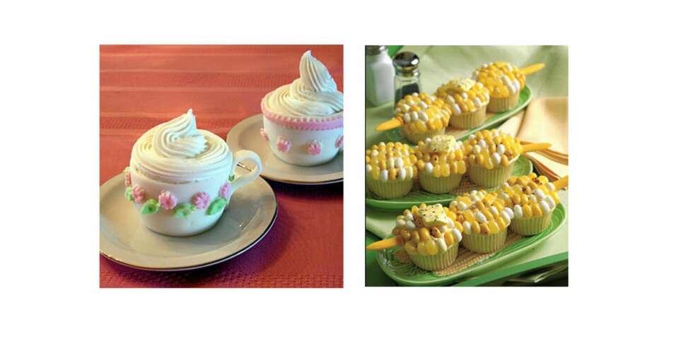 EN ANNEN VARIANT: På Cutest food lå ennå en cupcake-kopp, dog en litt søtere variant. Og på hjemmesiden til Martha Stewart fant jeg disse småkakene som er formet som maiskolber. EN ANNEN VARIANT: På Cutest food lå ennå en cupcake-kopp, dog en litt søtere variant. Og på hjemmesiden til Martha Stewart fant jeg disse småkakene som er formet som maiskolber.