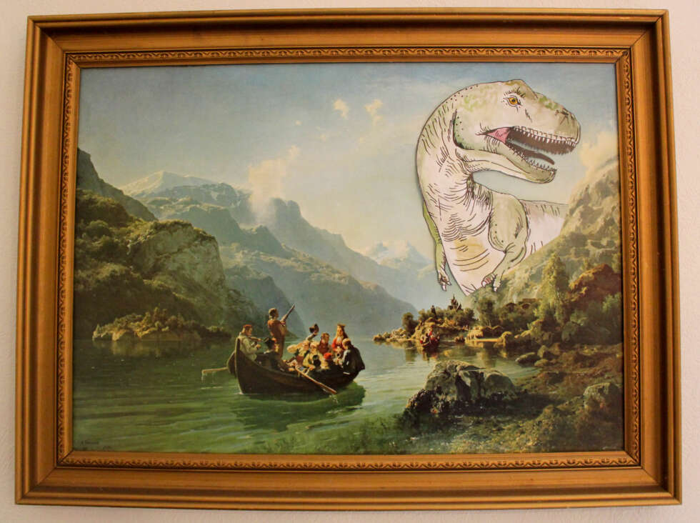 ØDELAGT IDYLL: Tideman og Gudes "Brudeferd i Hardanger" har blitt hakket mer actionfylt etter at Sara la sin hånd på det. ØDELAGT IDYLL: Tideman og Gudes "Brudeferd i Hardanger" har blitt hakket mer actionfylt etter at Sara la sin hånd på det.