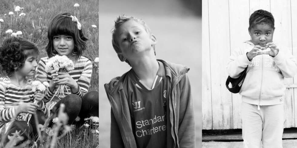 FORELSKA: Salwa (5 ½) og lillesøster Salma (3 ½), Simen (7) og Ariane Signe (4 ½) forteller oss som egentlig skjer når det er kjærlighet i luften. FORELSKA: Salwa (5 ½) og lillesøster Salma (3 ½), Simen (7) og Ariane Signe (4 ½) forteller oss som egentlig skjer når det er kjærlighet i luften.
