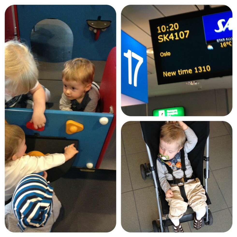 HØYT OG LAVT: Vær forberedt på forsinkelser. En 1,5-åring trenger å utfolde seg litt før en lang flyreise. HØYT OG LAVT: Vær forberedt på forsinkelser. En 1,5-åring trenger å utfolde seg litt før en lang flyreise.
