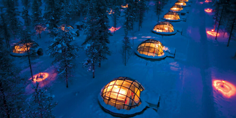 VINTERNATT: Sov i en ekte igloo på dette hotellet. VINTERNATT: Sov i en ekte igloo på dette hotellet.
