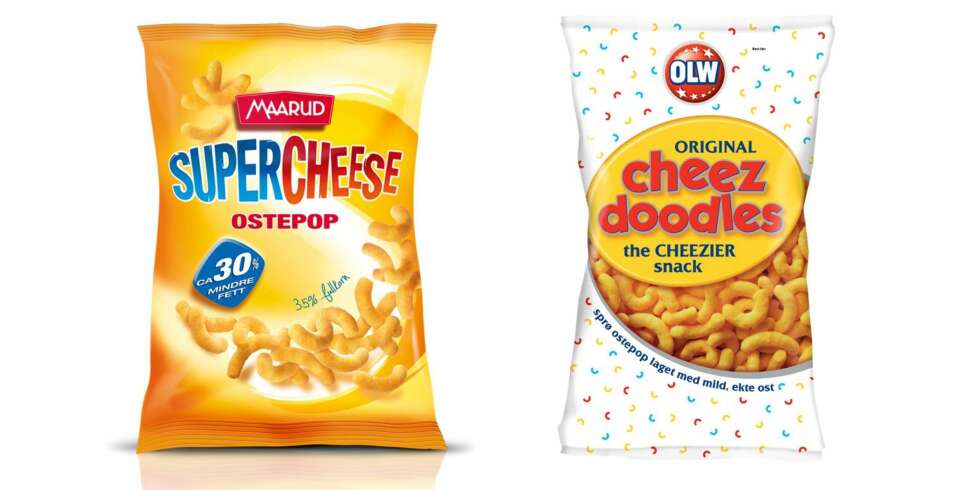 SUPERCHEESE: Lurer du på hvor mye du sparer ved å velge nyheten Supercheese Ostepop? Kanskje ikke så mange kalorier spart som du tror! FOTO: Produsentene SUPERCHEESE: Lurer du på hvor mye du sparer ved å velge nyheten Supercheese Ostepop? Kanskje ikke så mange kalorier spart som du tror! FOTO: Produsentene