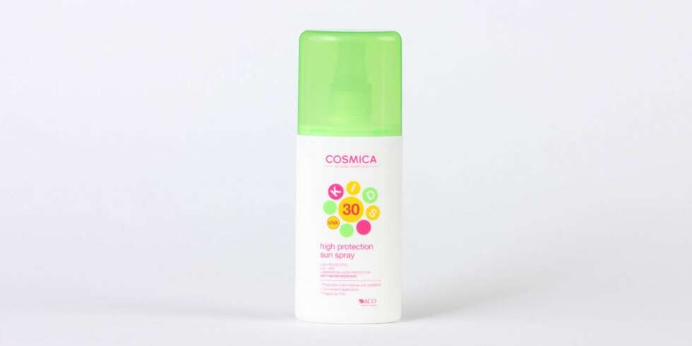 TEST AV SOLKREM FOR BARN: Cosmica kids high protection sun spray, faktor 30, ble best i test. TEST AV SOLKREM FOR BARN: Cosmica kids high protection sun spray, faktor 30, ble best i test.