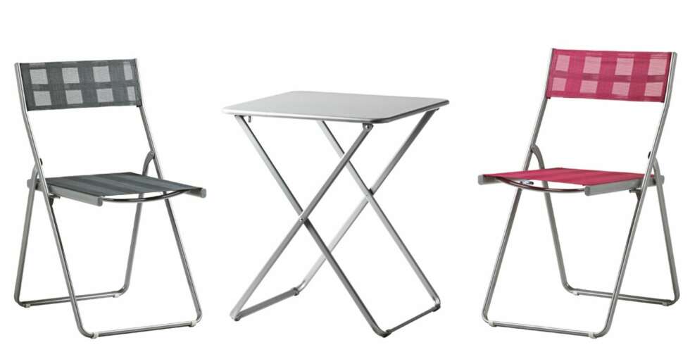 RIMELIGE KLAPPMØBLER: Härö stol kr 149, bord (60 x 60 cm) kr 195 er blant Ikeas nyheter i år. RIMELIGE KLAPPMØBLER: Härö stol kr 149, bord (60 x 60 cm) kr 195 er blant Ikeas nyheter i år.