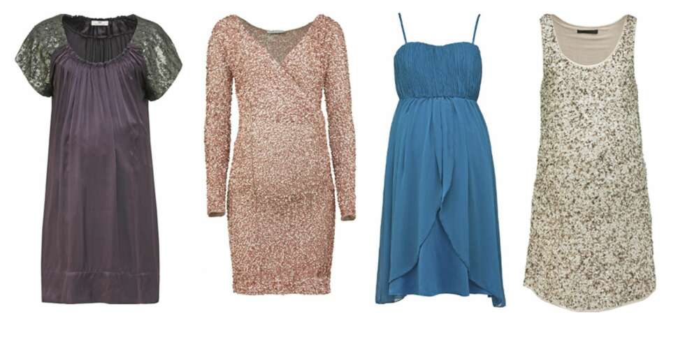 GLITTER OG GLAM: Silkekjole med paljettdekorerte ermer, kr 1200, fra Day Birger et Mikkelsen. Rosa paljettkjole med lange ermer og dyp utringning, kr 5200, fra Ambre Babzoe. Blå kjole med spagettistropper og rynket overdel, kr 400, fra Vila. Lett tøyelig kjole med paljetter over det hele, kr 2799, fra V-Collection. GLITTER OG GLAM: Silkekjole med paljettdekorerte ermer, kr 1200, fra Day Birger et Mikkelsen. Rosa paljettkjole med lange ermer og dyp utringning, kr 5200, fra Ambre Babzoe. Blå kjole med spagettistropper og rynket overdel, kr 400, fra Vila. Lett tøyelig kjole med paljetter over det hele, kr 2799, fra V-Collection.