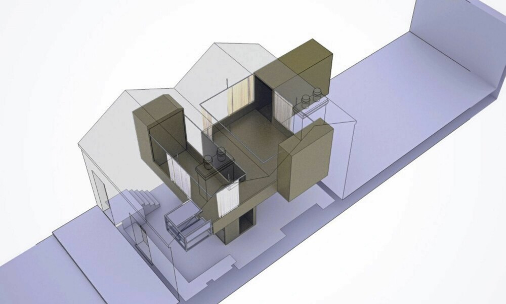 MODELL: Slik så arkitektene for seg huset etter påbyggingen. MODELL: Slik så arkitektene for seg huset etter påbyggingen.