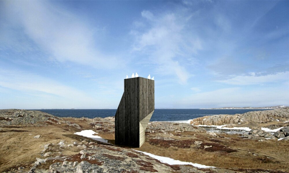 HØYREIST: Tower Studio på 20 kvm er et annet av de oppsiktsvekkende bygningene som er på beddingen. Det har en form som japansk papirkunst, origami. HØYREIST: Tower Studio på 20 kvm er et annet av de oppsiktsvekkende bygningene som er på beddingen. Det har en form som japansk papirkunst, origami.