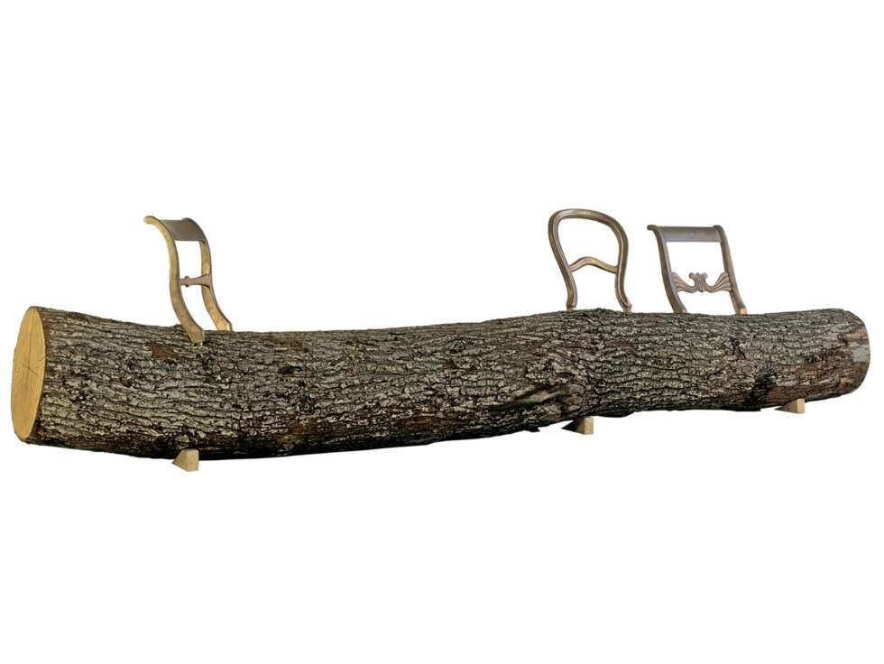 TREBENK: Tøff og trebenk som er tilpasset naturens form og uttrykk. TREBENK: Tøff og trebenk som er tilpasset naturens form og uttrykk.