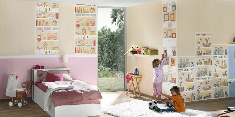 PAPIRTAPET: Barneserie Sweet Little World er en papirtapet med cirkapris i butikk 225,- pr rull. PAPIRTAPET: Barneserie Sweet Little World er en papirtapet med cirkapris i butikk 225,- pr rull.