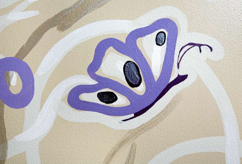 FLAGRENDE VEGG: En lett og leken dekor signert Margit Ihlebakke og Nicole Dybwad Emblem gir liv i rommet. FLAGRENDE VEGG: En lett og leken dekor signert Margit Ihlebakke og Nicole Dybwad Emblem gir liv i rommet.