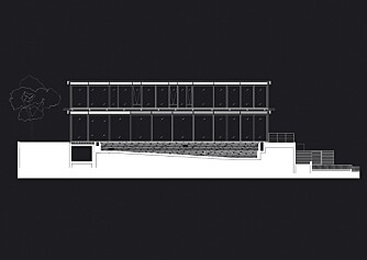 SNITT: Slik så huset ut på arkitektens bord. SNITT: Slik så huset ut på arkitektens bord.