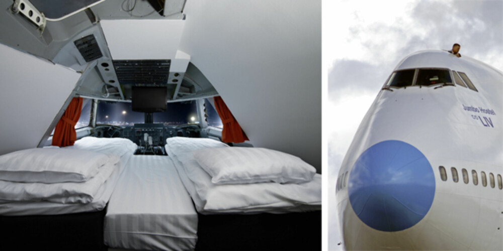 COME FLY WITH ME: I Stockholm kan du nå sjekke inn på en pensjonert jumbojet. COME FLY WITH ME: I Stockholm kan du nå sjekke inn på en pensjonert jumbojet.