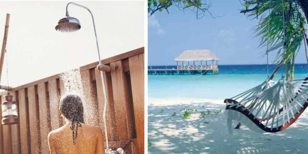 SOM PÅ FILM: En dusj på Cocoa Island gjør inntrykk på sansene. SOM PÅ FILM: En dusj på Cocoa Island gjør inntrykk på sansene.