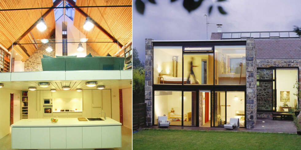 HISTORISK OG MODERNE: Arkitektene hadde en stor jobb foran seg når den gamle steinlåven skulle gjøres om til moderne familiehjem. HISTORISK OG MODERNE: Arkitektene hadde en stor jobb foran seg når den gamle steinlåven skulle gjøres om til moderne familiehjem.