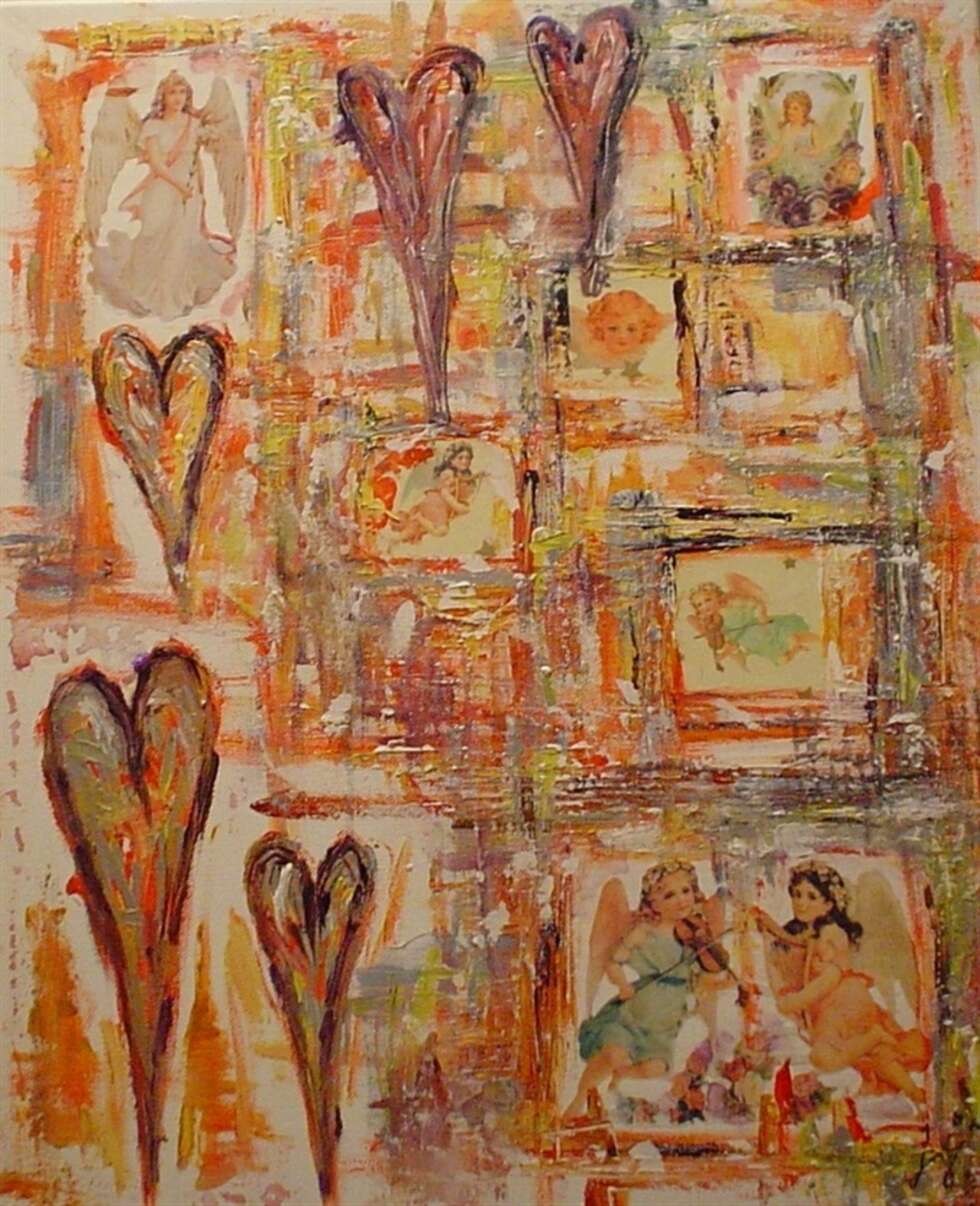 SI DET MED KUNST: Gi bort et bilde fullt av hjerter til Valentinsdagen. SI DET MED KUNST: Gi bort et bilde fullt av hjerter til Valentinsdagen.