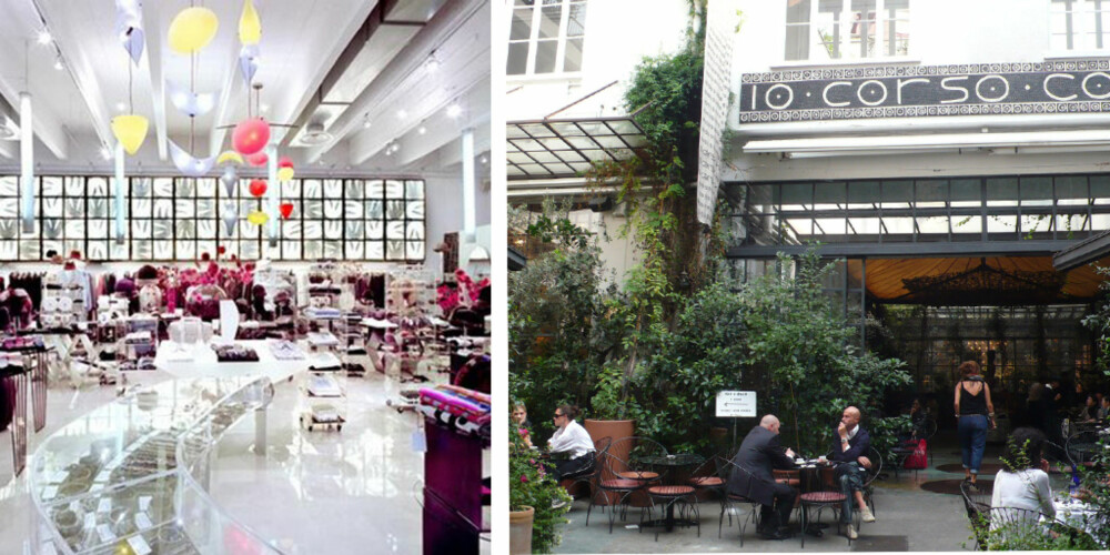 MODERNE MILANESISK: På Corso Como er det så trendy som det kan bli, både interiøret og klientellet. MODERNE MILANESISK: På Corso Como er det så trendy som det kan bli, både interiøret og klientellet.