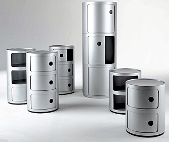 RIUNDE FORMER: Oppbevaringssystemet Componibili fra Kartell er lekent, gjenkjennelig og praktisk. Italiensk design på sitt beste. RIUNDE FORMER: Oppbevaringssystemet Componibili fra Kartell er lekent, gjenkjennelig og praktisk. Italiensk design på sitt beste.