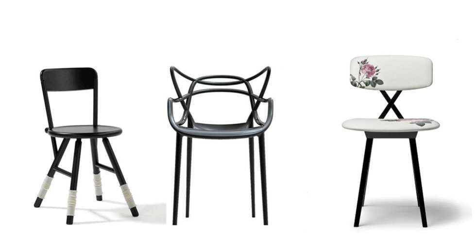 VEKKER OPPSIKT: Hippo fra Blå Station (kr 2925 hos Canvas), Masters fra Kartell (kr 1420 hos Euklides) og 5 o'clock Chair fra Moooi (kr 5600 Møller Rothe) VEKKER OPPSIKT: Hippo fra Blå Station (kr 2925 hos Canvas), Masters fra Kartell (kr 1420 hos Euklides) og 5 o'clock Chair fra Moooi (kr 5600 Møller Rothe)