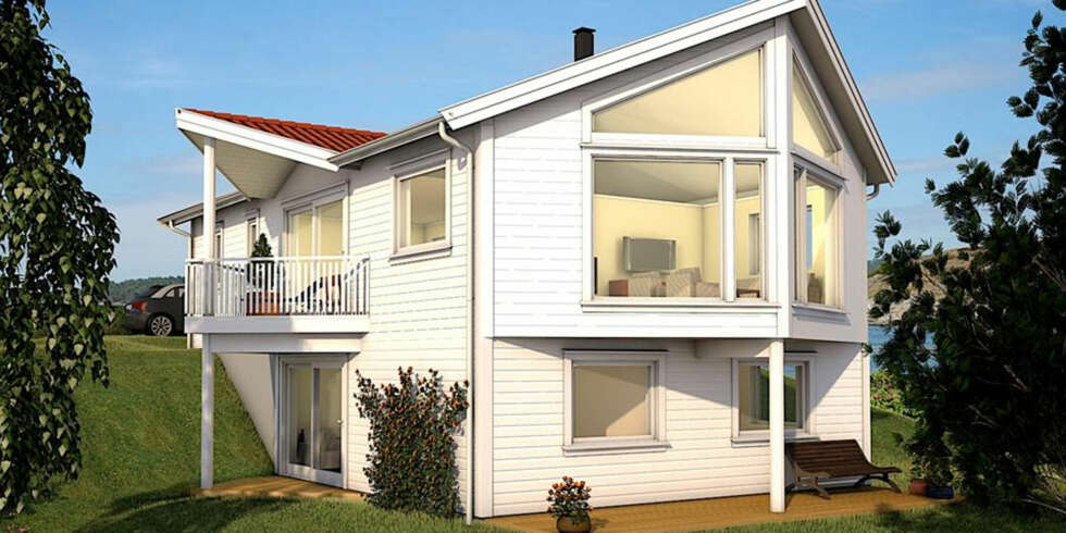 FIKS FERDIG: Prisforskjellen mellom et malingsklart hus og et nøkkelferdig hus er stor. Her er ferdighuset Skartind fra Idéhus. FIKS FERDIG: Prisforskjellen mellom et malingsklart hus og et nøkkelferdig hus er stor. Her er ferdighuset Skartind fra Idéhus.