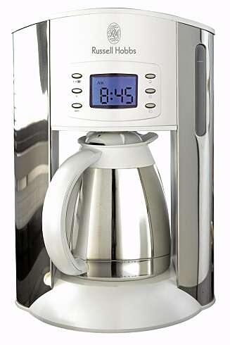 Russel Hobbs white style coffee maker med termos Russel Hobbs white style coffee maker med termos