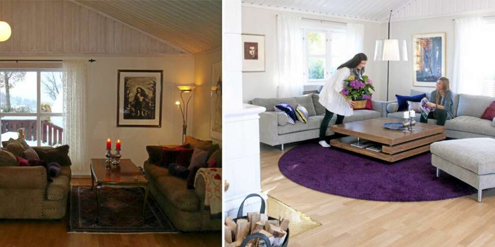 Kul kontrast. Med farger og nye møbler ble salongen husets populære blikkkfang og samlingssted. Kul kontrast. Med farger og nye møbler ble salongen husets populære blikkkfang og samlingssted.