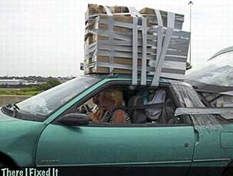 Duct tape: Selv verdens sterkeste tape blir for svak. Duct tape: Selv verdens sterkeste tape blir for svak.
