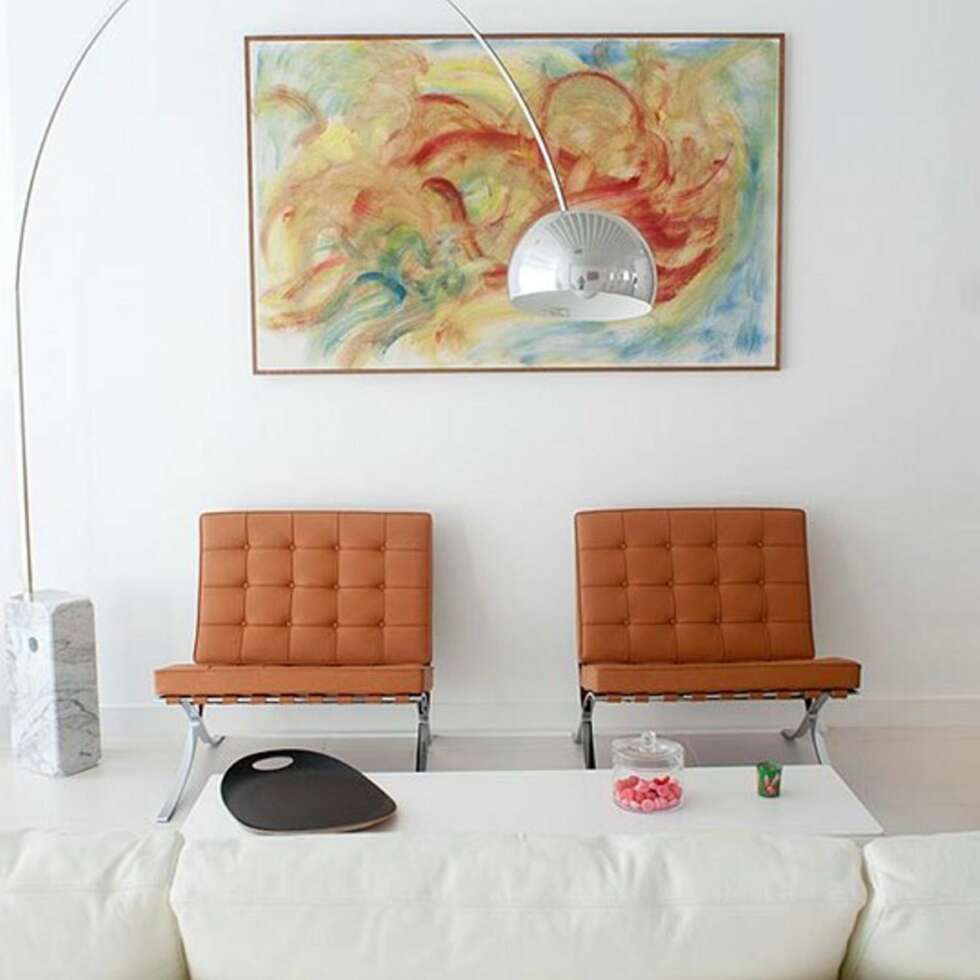 KLASSIKER: Designer Acihille G Castiglionis Arco (1962), en evig klassiker med sokkel av marmor. KLASSIKER: Designer Acihille G Castiglionis Arco (1962), en evig klassiker med sokkel av marmor.
