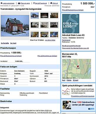 BOLIG I ALTA: Dette huset ligger i Alta, er bygget i 1950, men noe av interiøret er pusset opp i den senere tid. BOLIG I ALTA: Dette huset ligger i Alta, er bygget i 1950, men noe av interiøret er pusset opp i den senere tid.